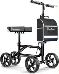 BlessReach Steerable Knee Scooter for Adults, Foldable w/ Dual Brake, Various