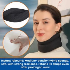 Soft Cervical Neck Support Brace Sleep Apnea Snoring Pain Relief 14–16.5″