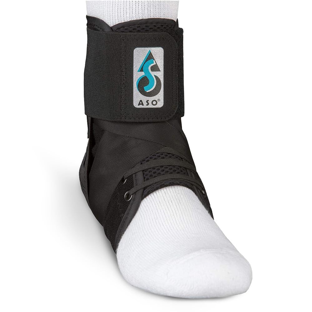 ASO Speed Lacer (XX-Small, Black) – Ankle Brace for Sprained Ankle and Perone…