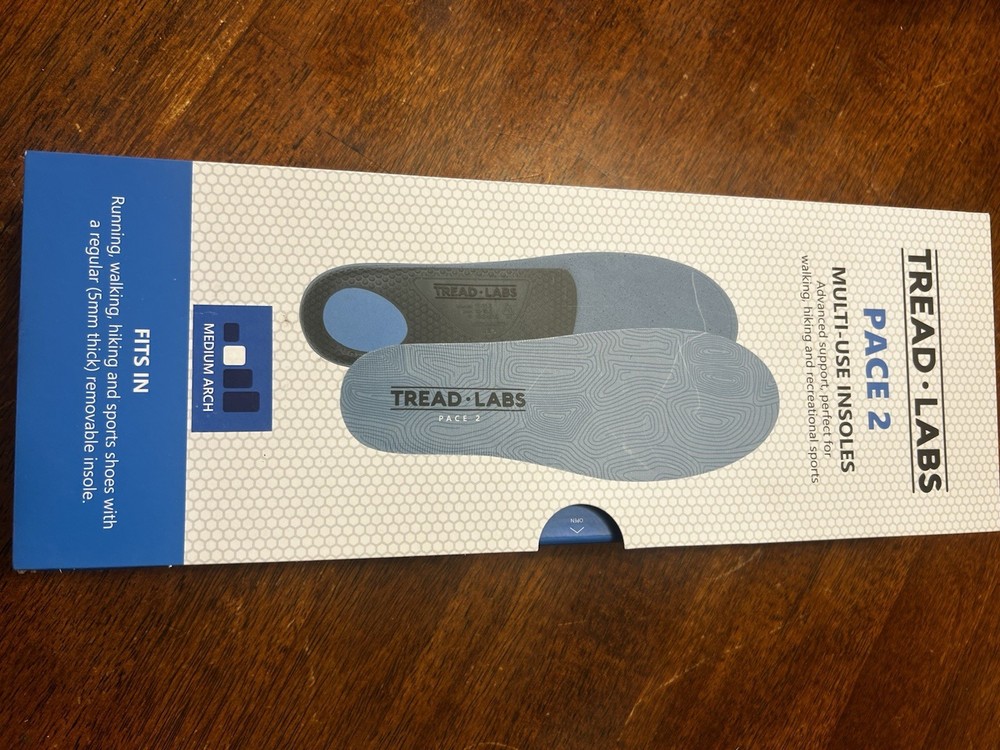 Tread-Labs Pace 2 Multi Use Insoles Medium Arch Men’s 12-12.5