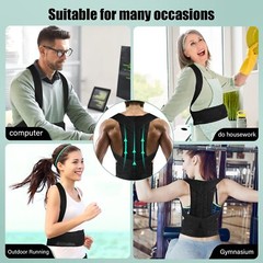 Posture Corrector PreventSlouching Provide Back Support ImproveThoracic Kyphosis