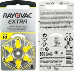 60 RAYOVAC EXTRA Advance Hearing AID Batteries SIZE 10 60 Batteries Exp 2024