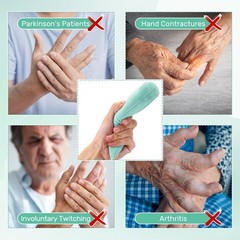 2 PCS Palm Protector Hand Carrot Finger Contracture Cushion Light Green