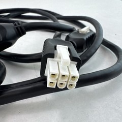 Quantum Q-Logic Wheelchair 40 Inch Cable 6-Pin Power Chair Set of 2 Cables