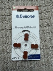 Beltone Hearing Aid Batteries 1.45 V B347 B1312-4A Zinc Air Lot 5 pack
