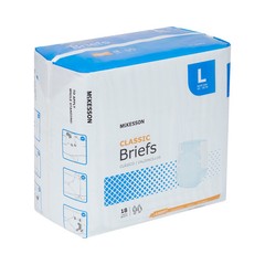 18 McKesson Adult Disposable Diaper Briefs Underwear L Tab Closure Cloth-Like