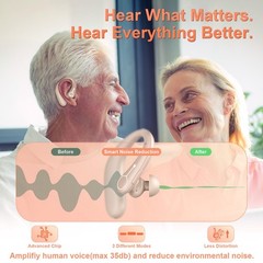 Hearing Aids, Hearing Aids for Seniors with Bluetooth, Rechargeable Hearing A…