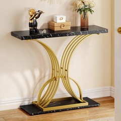 Yitahome Gold Console Table Modern Sofa Table For Living Room Hallway 40 Inch