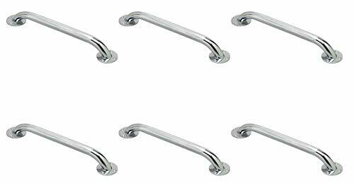 Safety Grab Bar-Textured Rust Resistant Stainless Steel-12 Inches -Case of 6