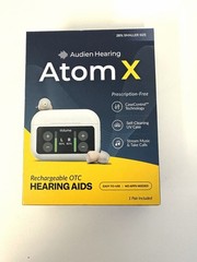 Audien Hearing Atom X Rechargeable Hearing Aids NEW