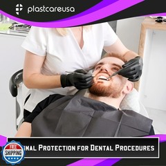 Disposable Dental Bibs 13″x18″ – 3 Ply Waterproof Tattoo Bib Sheet for Patien