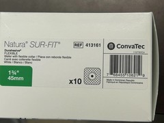 1 Box Of 10 413161 Sur-Fit Natura Flexible Two -Piece Skin Barrier
