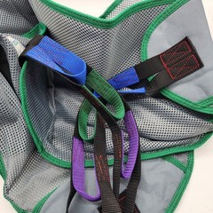 Patient Aid Large Mesh Patient Lift Sling Full Body Commode 350lb Transfer