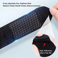 2Pcs Wrist Support Straps Elastic Compression Brace Adjustable Sports Band
