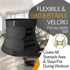 Mens Neoprene Sweat Belt Fat Burner Tummy Control Body Shaper Waist Trainer Gym