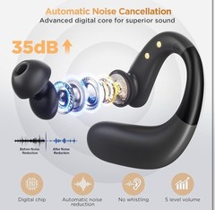 Royal Hearing , Hearing Aids for Seniors with Bluetooth F-AID Black With Case.