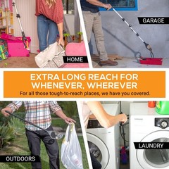 40-Inch Folding Grabber Tool for Seniors with Rotating Grip and Magnetic Claw