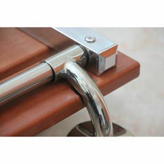 Wall-Mounted Folding Shower Seat Solid Wood Bench 15 × 12 350 lb