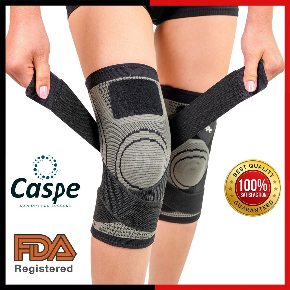 Knee Brace Compression Sleeve Support Joint Pain Arthritis Relief For Sport Gym