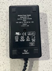 Inogen MW116 A/C adapter Power cord Black (see Description