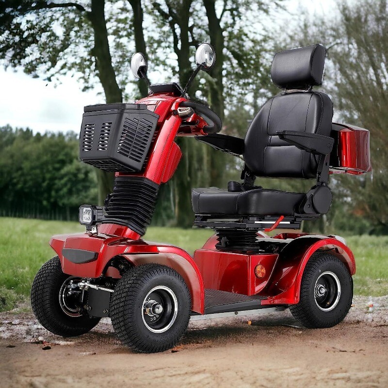 500W Heavy Duty 4 Wheel Mobility Scooters for Seniors & Adults 500lbs Capacity