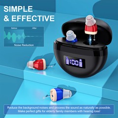 Digital Rechargeable Hearing Aids for Senior Noise Reduction Sound Amplification