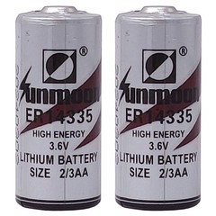 5Pcs ER14335 SUNMOON 2/3AA 3.6V 1650mAh PLC Battery Non-rechargeable Battery New