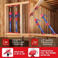 Adjustable Support Rod 2pc 3rd Hand System 18.5″-29.5″ 154lb Heavy Duty