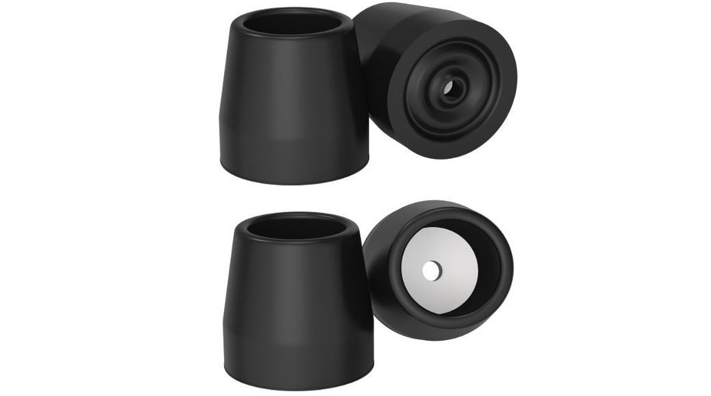 1-1/8″ Walker Tips 4 Pack Replacement Rubber Feet Non-Slip Mobility Aids