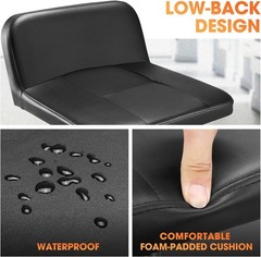 Rolling Padded Seat Adjustable Height Seat 330Lbs Capacity Rolling Mechanic Cree