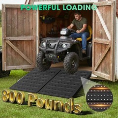 900 LB Shed Ramp Heavy-Duty Loading Ramps Curb Ramp for Lawn Mower Anti-Slip