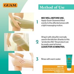 Guam Anti-Cellulite Mud Cold Formula Seaweed Body Wrap For Cellulite Skin