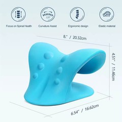 Cervical Neck Pillow stretcher Traction Device Brace Support Pain Relief Massage