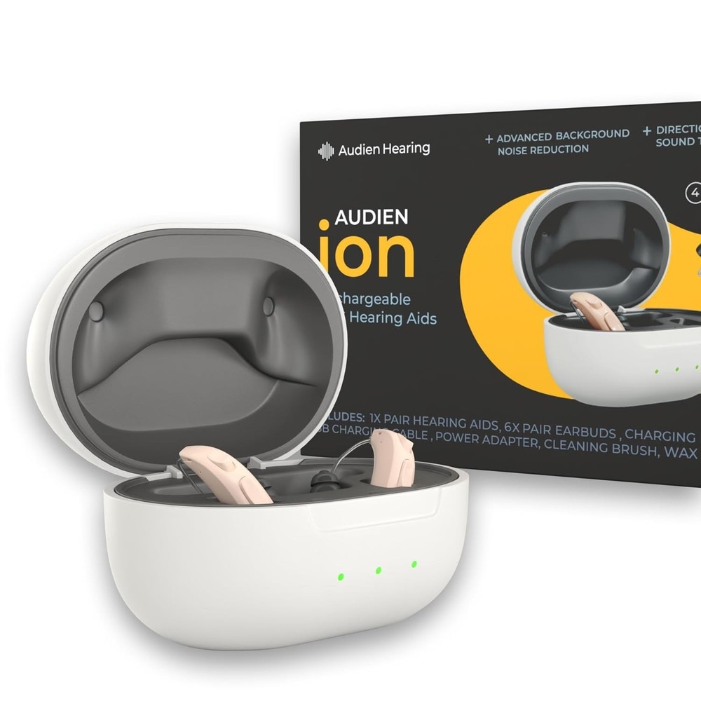 Audien ION Wireless Rechargeable OTC Hearing Aid Nearly Invisible Comfort