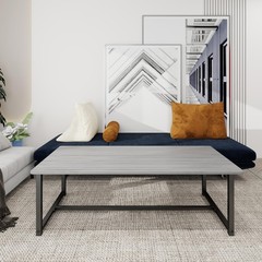 Juissano Farmhouse Coffee Table Rectangular Center Table For Living Room Table