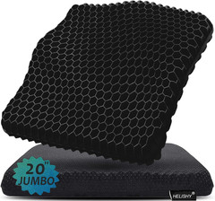 20″ Gel Seat Cushion for Long Sitting Pressure Relief(Jumbo&Thick) – Wheelchair