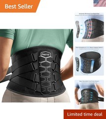 Soft Breathable Lumbar Support Belt for Herniated Disc & Sciatica Relief, Medium
