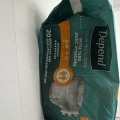 Depend Fresh Protection With Tabs Briefs S/M 20 Count Maximum Absorbency Unisex