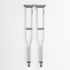 Lightweight Aluminum Underarm Crutches (Adults 5’2″ – 5’10“) – 350 pounds