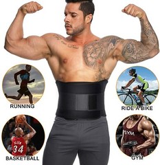 Men Fat Burning Sweat Tummy Belt Body Shaper Girdle Belly Slimming Waist Trainer
