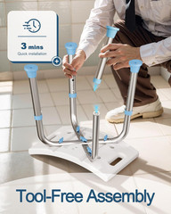 Shower Chair for inside Shower, 400 Lbs Adjustable Shower Stool with Suction Fee