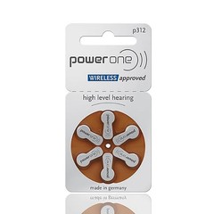 PowerOne Size 312 Hearing Aid Batteries – 30 count