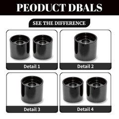 Harley 1-1/4 Inch Rise Handlebar Risers Extension for Touring Softail Dyna
