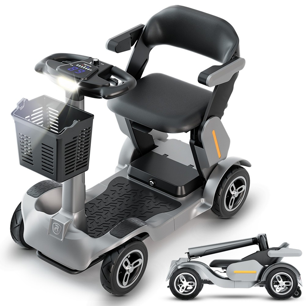 Electric Motor Disability Scooter 4-wheel 1000W 34Mile Foldable Wheelchair Drive