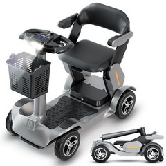 Electric Motor Disability Scooter 4-wheel 1000W 34Mile Foldable Wheelchair Drive