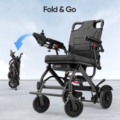 Ultra Lightweight Foldable Electric Wheelchairs Power Wheelchair For Airline