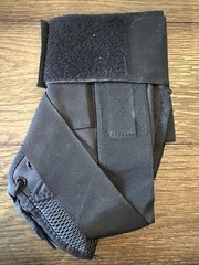 Athletics Ankle Foot Brace LARGE Stabilizer Adjustable Strap Lace-Up Black {O}