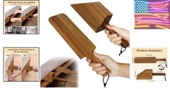 Acacia Wood Mattress Lifter Tool for Changing Sheets, Easy Lever-Action .