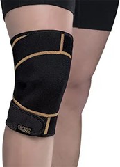 Copper Fit unisex adult Rapid Relief Knee Wrap with Hold/Cold Therapy Abdominal