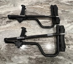 Ergonomic Underarm Crutches, Black Cobra Ergobaum Dual (5′ to 6’6“) EUC *READ*